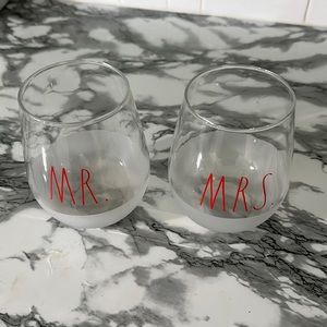 Rae Dunn wine glasses